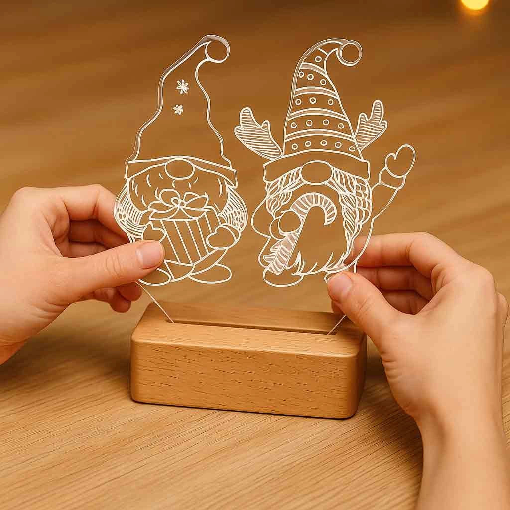 ⭐ MySkyra™ LED Acrylic Decorative Lamp – Festive Collection
