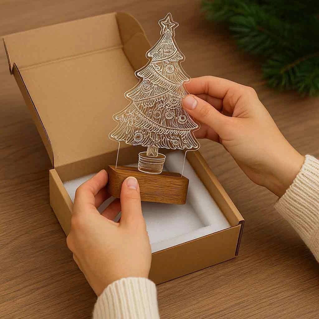 ⭐ MySkyra™ LED Acrylic Decorative Lamp – Festive Collection